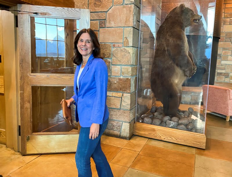 FILE PHOTO: The opening dinner of the Kansas City Fed's annual economic symposium in Jackson Hole