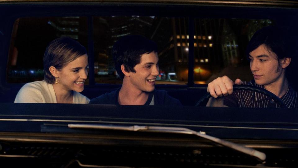 This image released by Summit Entertainment shows, from left, Emma Watson, Logan Lerman, and Ezra Miller in a scene from "The Perks of Being a Wallflower." (AP Photo/Summit Entertainment, John Bramley)