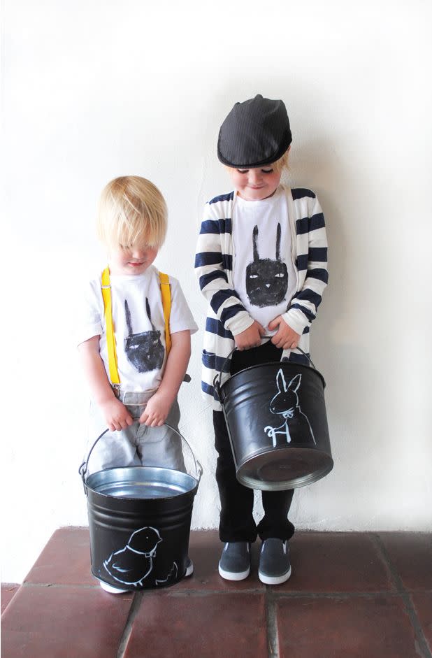 Chalk Buckets Easter Basket