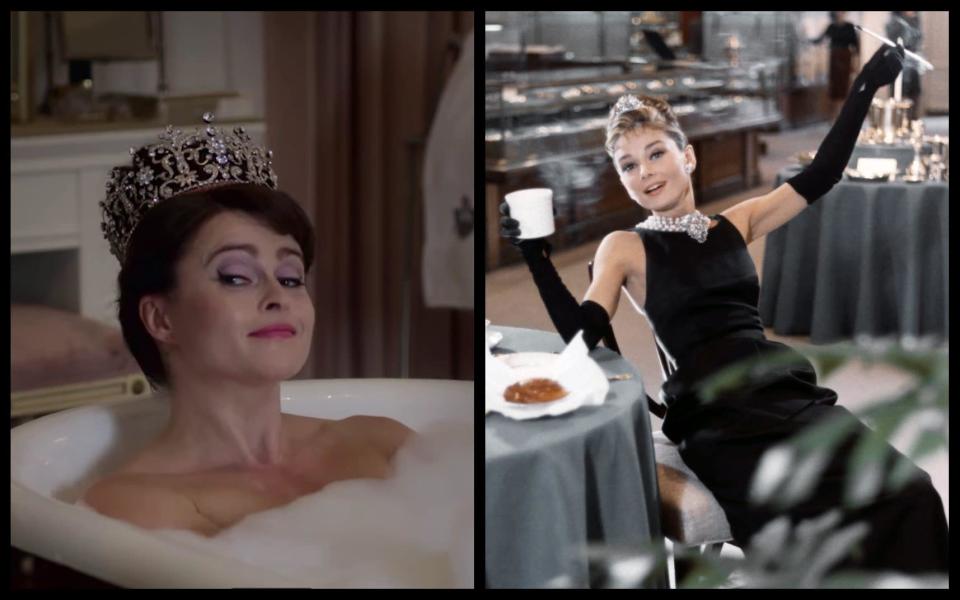 Helena Bonham Carter in The Crown and Breakfast at Tiffany's - Netflix