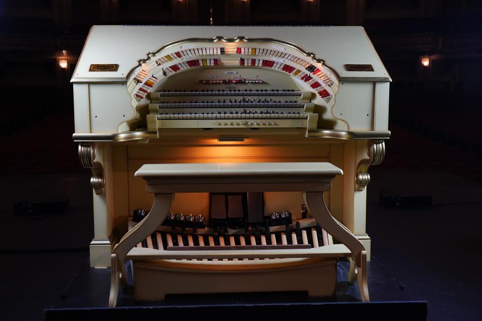 A 1928 instrument in "pristine" conditon, the Orpheum's Mighty Wurlitzer organ is a complicated piece of "early 20th century technology" controlled by a musician at a horseshoe-shaped console.