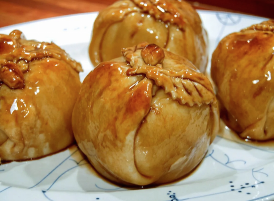 <p>Ben Rayl</p><p>This old fashioned apple dumplings recipe is super simple and easy to make, and the apples are to die for. </p><p><strong>Get the recipe: <em><a href="https://parade.com/219065/benrayl/old-fashioned-apple-dumplings/" rel="nofollow noopener" target="_blank" data-ylk="slk:Old Fashioned Apple Dumplings;elm:context_link;itc:0;sec:content-canvas" class="link ">Old Fashioned Apple Dumplings</a></em></strong></p>