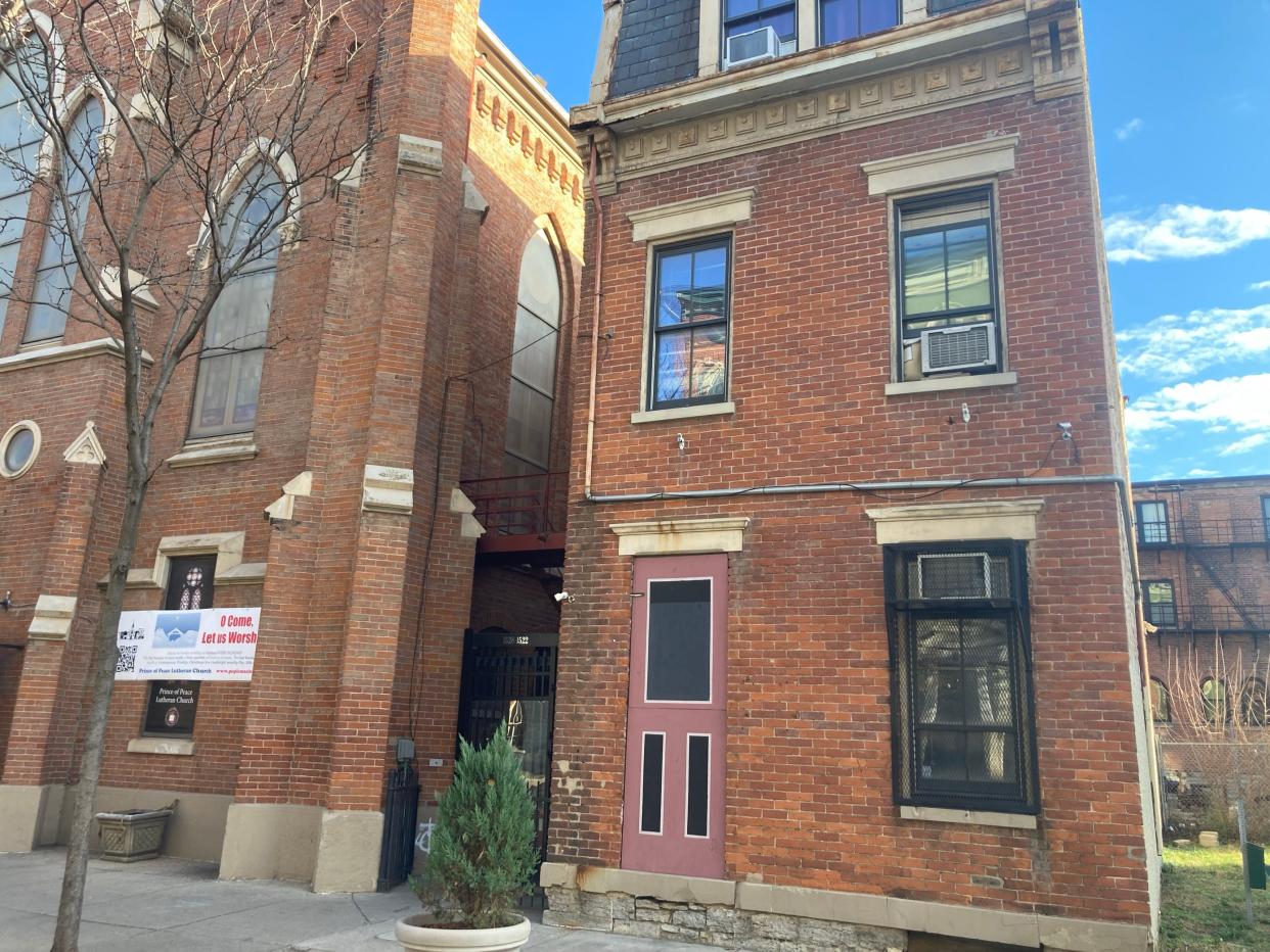 Buildings with wooden boards, like this one at 1525 Race St., got a facelift from Keep Cincinnati Beautiful with a highly realistic painting of a door. The nonprofit has beautified more than 1,500 buildings since it started its Future Blooms program in 2009.
