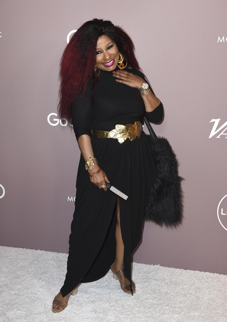 Chaka Khan arrives at Variety's Power of Women on Friday, Oct. 11, 2019, at the Beverly Wilshire hotel in Beverly Hills, Calif. (Photo by Jordan Strauss/Invision/AP)