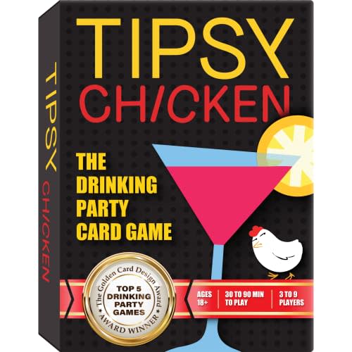 Tipsy Chicken Adult Drinking Games for Adults Party - Games for Adults Game Night, Adult Board Games for Groups, Adult Card Games for Parties, Drunk Card Games for Adults, Fun Games for Adults Party