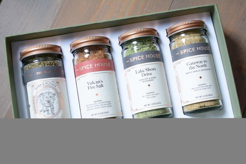 The Spice House’s Best Sellers Collection features, you guessed it, four of their bestselling spice blends: Back of the Yards, Vulcan’s Fire Salt, Lake Shore Drive and Gateway to the North