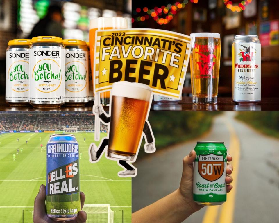 The Final Four beers that were in the running for Cincinnati's Favorite Beer 2023.