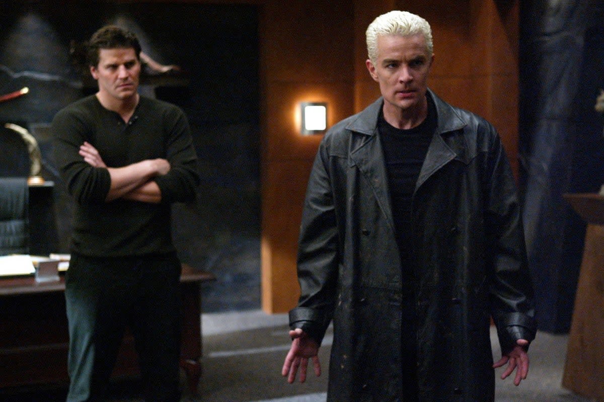 Angel (David Boreanaz)and Spike (James Marsters) from Buffy The Vampire Slayer (Disney / Buffy The Vampire Slayer)