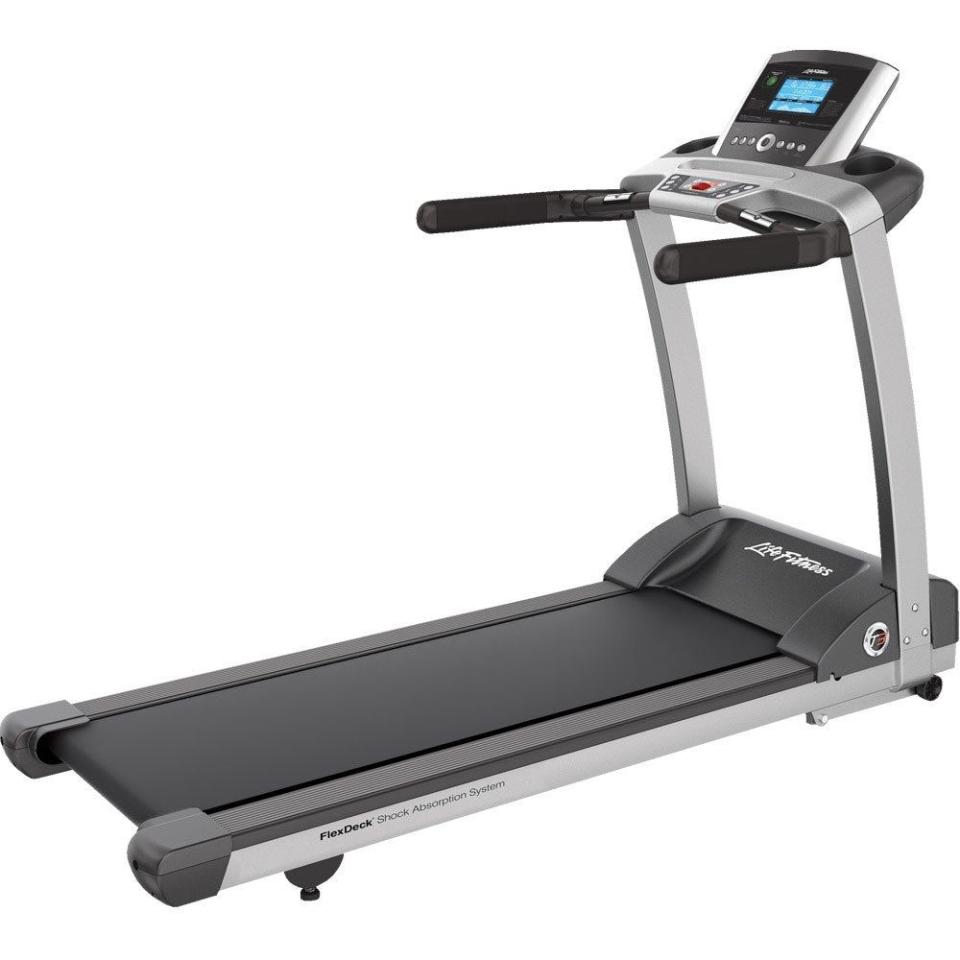 <p><a href="https://shop.lifefitness.com//products/t3-treadmill?variant=39476963180741&gad_source=1&gclid=CjwKCAiAsIGrBhAAEiwAEzMlC0QJa3an2nlsUU5i1YajymZBHvoeQMSVdgt-QBuZDCEZdXKIFlF9ihoCSssQAvD_BwE" rel="nofollow noopener" target="_blank" data-ylk="slk:Shop Now;elm:context_link;itc:0;sec:content-canvas" class="link ">Shop Now</a></p><p>T3 Treadmill</p><p>lifefitness.com</p><p>$3059.00</p>