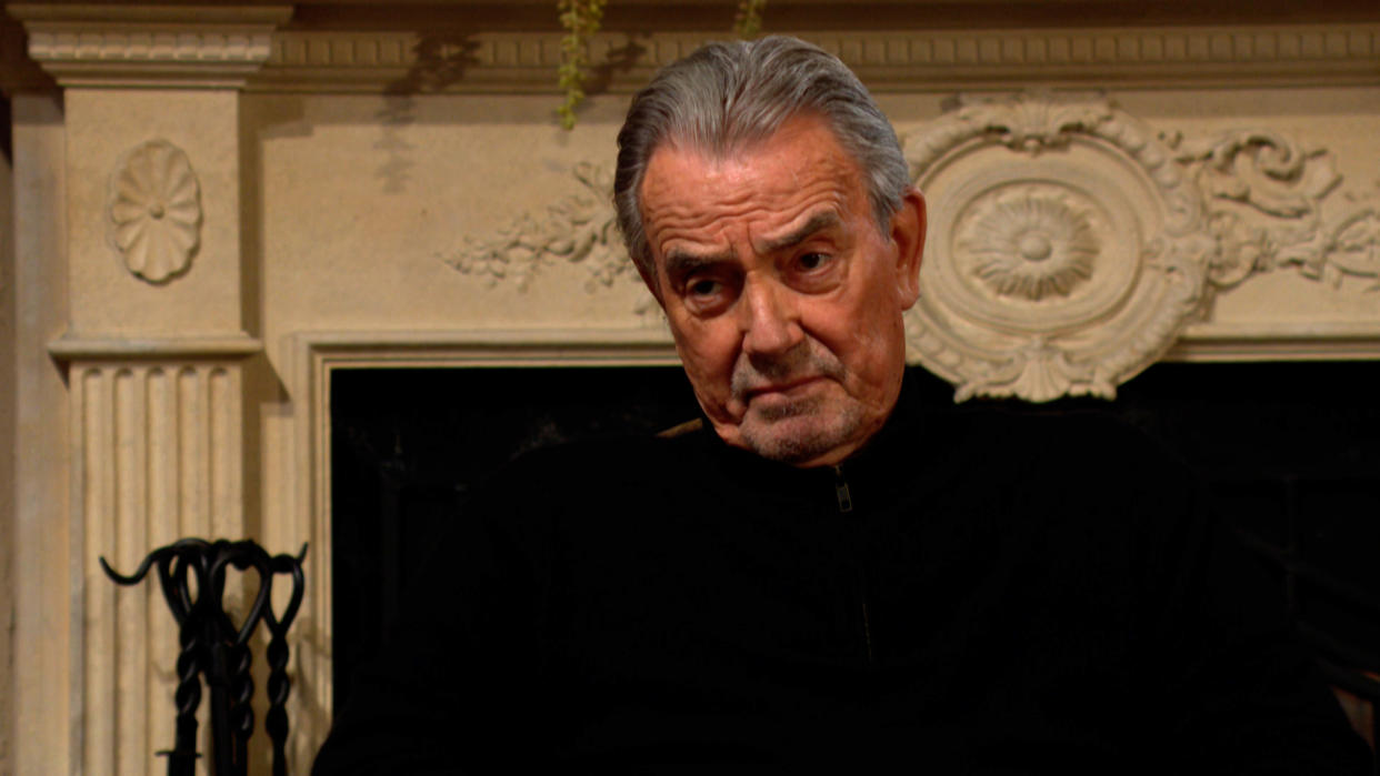  Eric Braeden as Victor frowning in The Young and the Restless. 