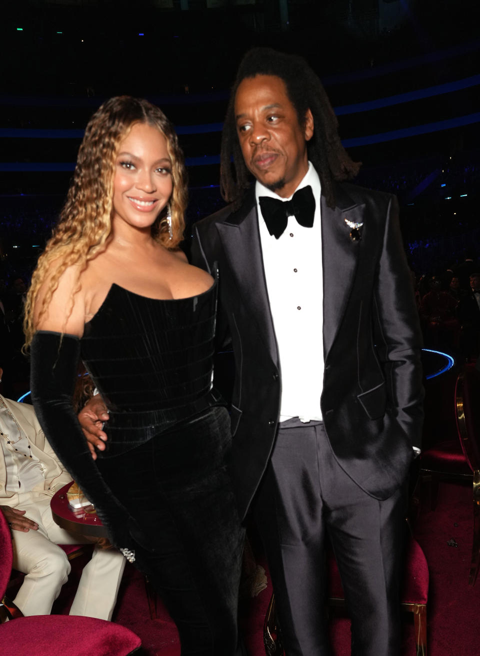 Beyoncé and Jay-Z at the Grammy Awards at Crypto.com Arena on February 05, 2023