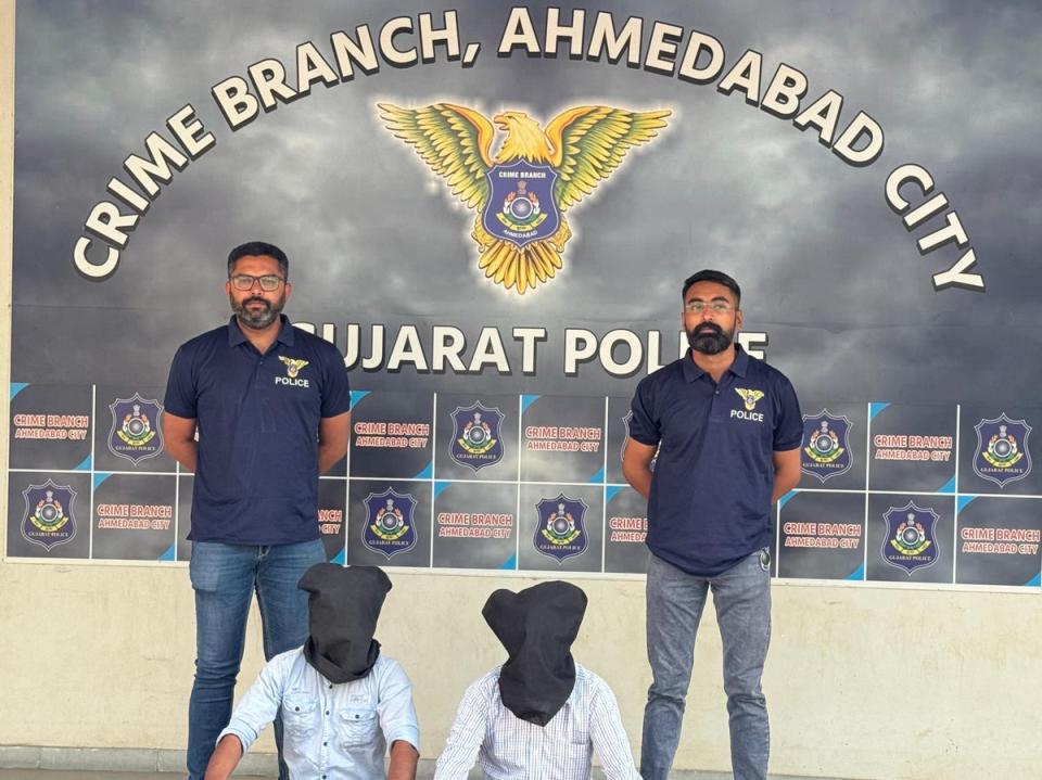 Two people, Hitesh Rakhubhai Mewada and Bharat Damodarbhai Patel, have been arrested in the case, Ahmedabad police said (Ahmedabad Police)