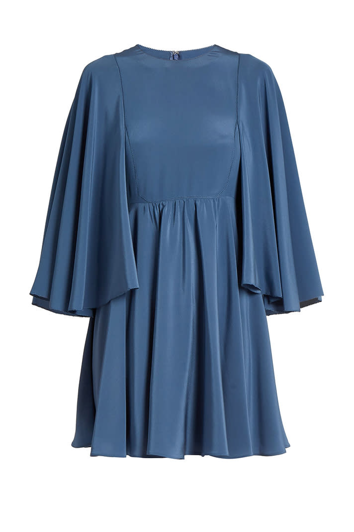 Valentino Cape-Sleeve Dress