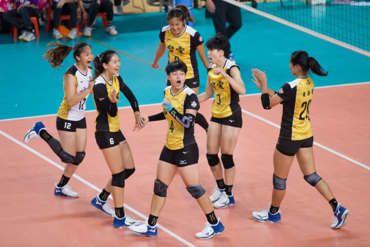 台電女排直落三獲勝。大會提供