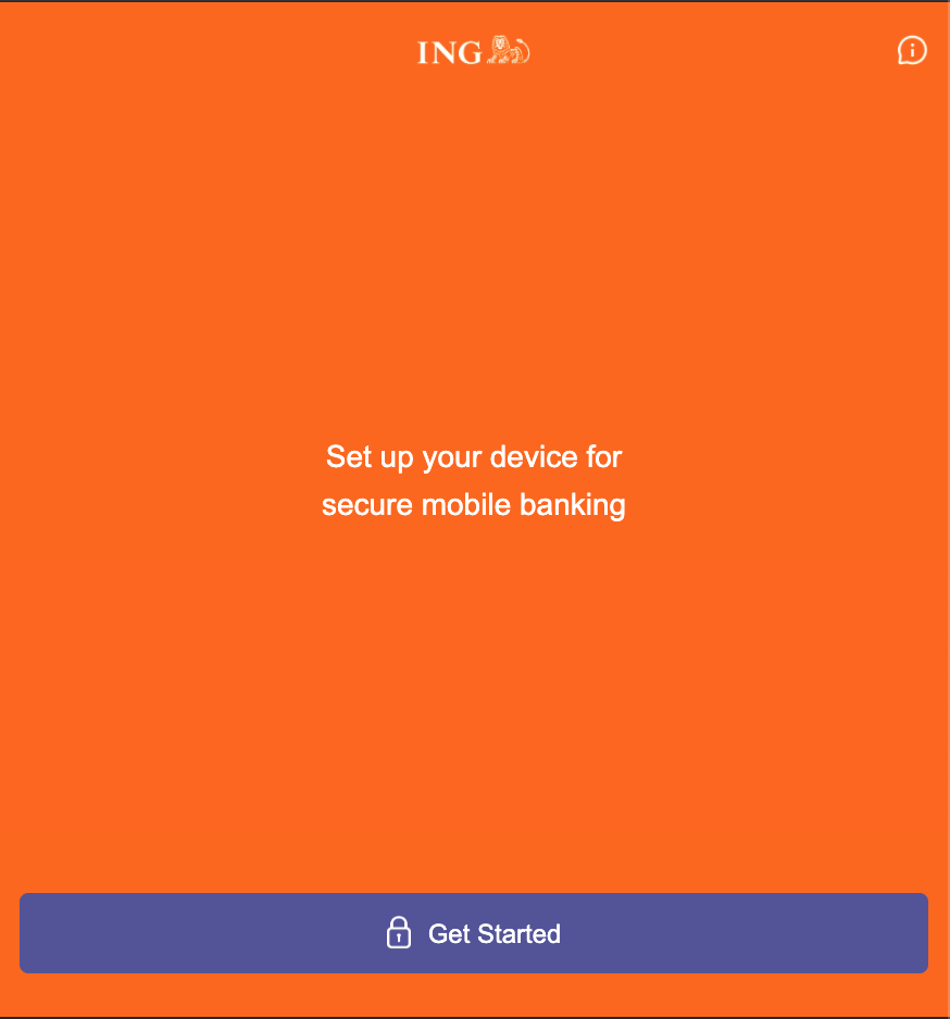 Fake ING login mobile login screen. (Image: Cisco Talos)