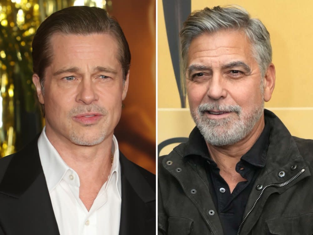 Waren zuletzt in "Burn After Reading" gemeinsam zu sehen: Brad Pitt und George Clooney. (Bild: AdMedia/ImageCollect/ddp)