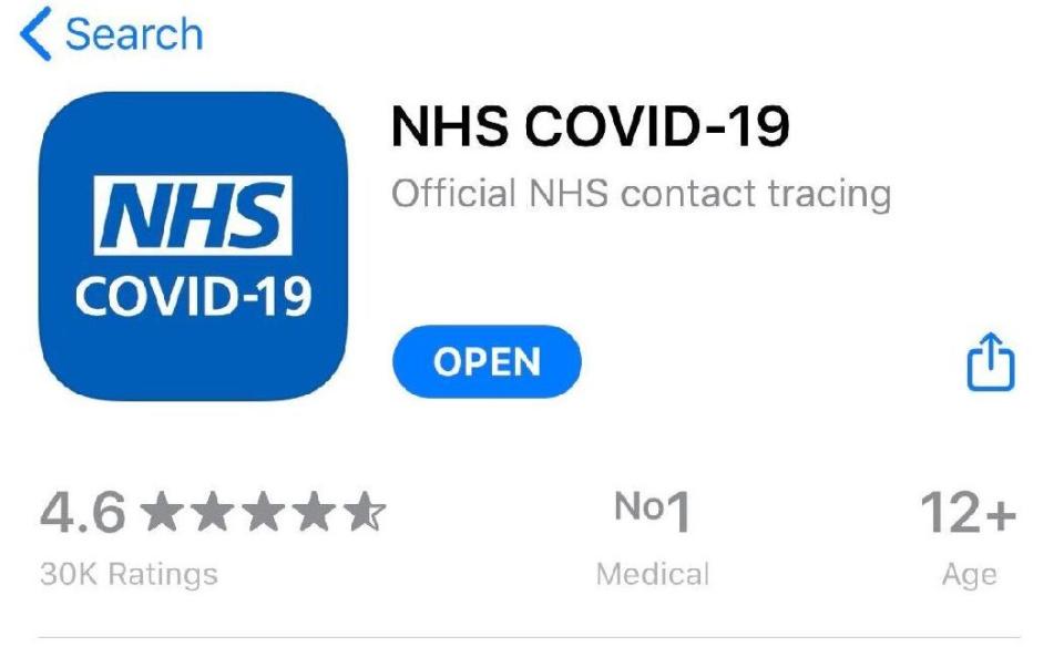 La aplicación de la NHS en Reino Unido es un ejemplo de app que está siendo útil