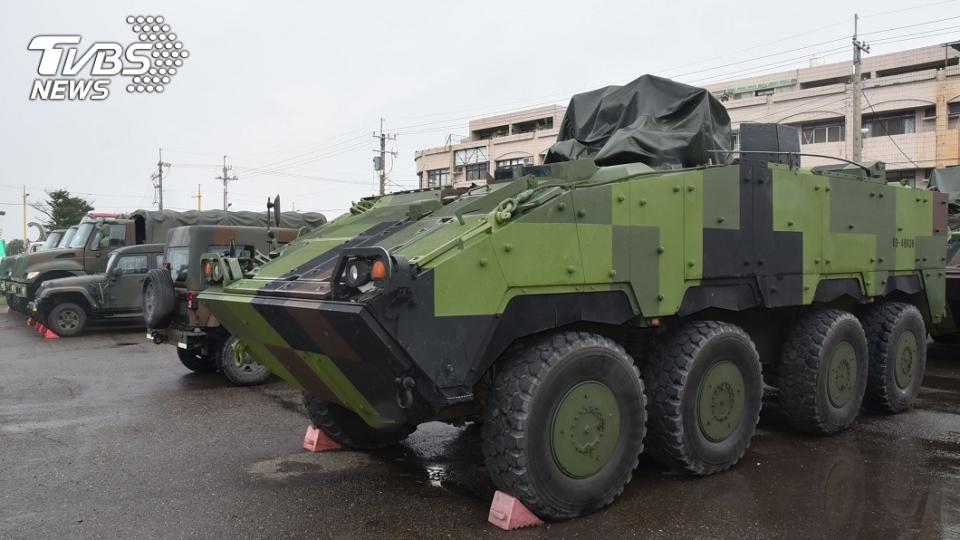 國軍雲豹裝甲車。圖／中央社