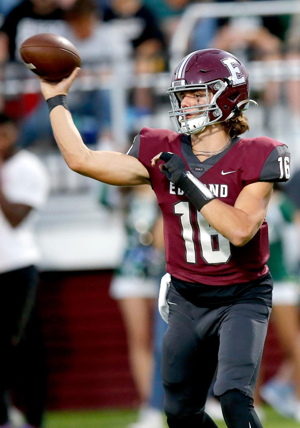 Edmond Memorial quarterback David McComb has helped turn around the Class 6A school's football program.