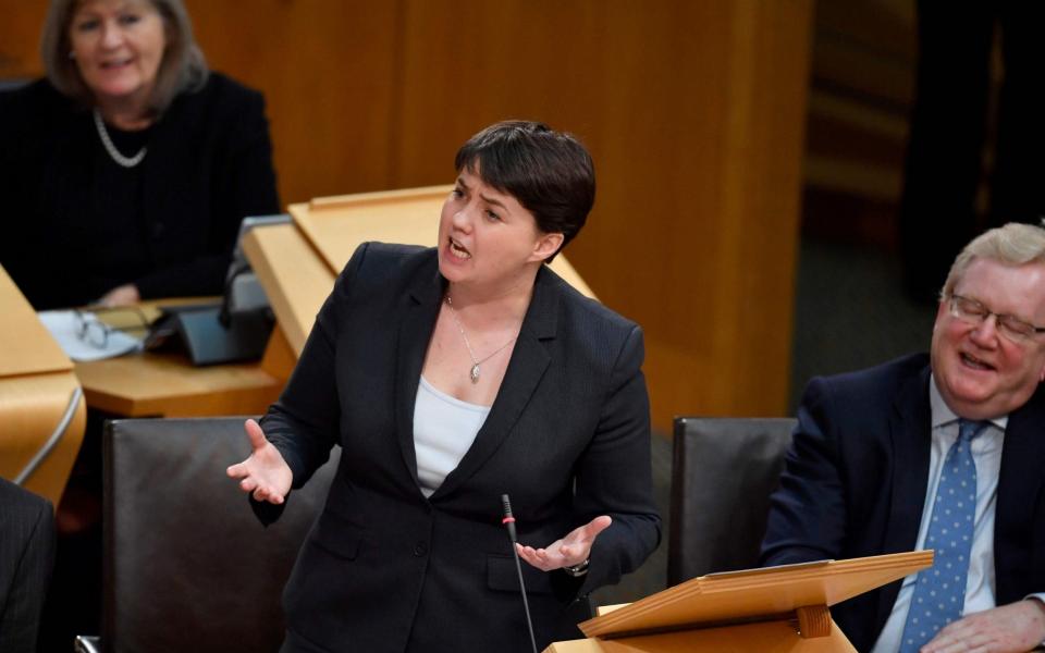 Leader of the Scottish Conservatives Ruth Davidson - Credit: JEFF J MITCHELL/AFP