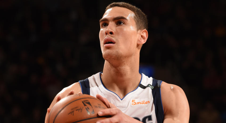 Dwight Powell of the Dallas Mavericks loves playing at the Air Canada Centre.