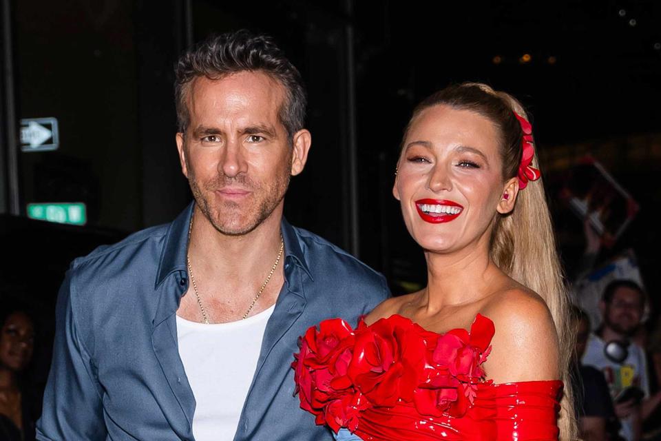 <p>Gotham/GC Images</p> Ryan Reynolds and Blake Lively on July 22, 2024