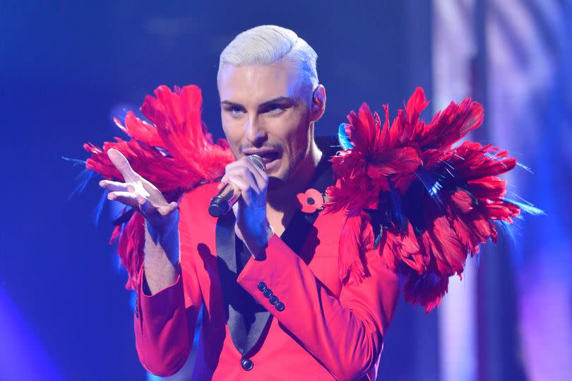 Rylan had a completely differnet look while competing on The X Factor