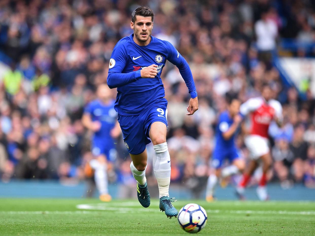 Alvaro Morata failed to find the back of the net against Arsenal at the weekend: Getty