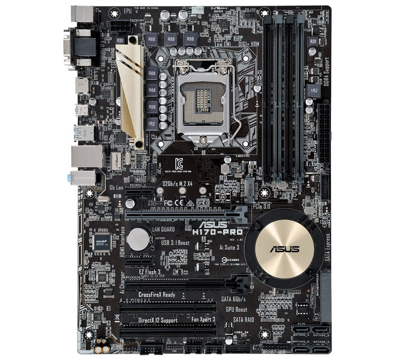 ASUS H170 Pro. (Image Source: ASUS)