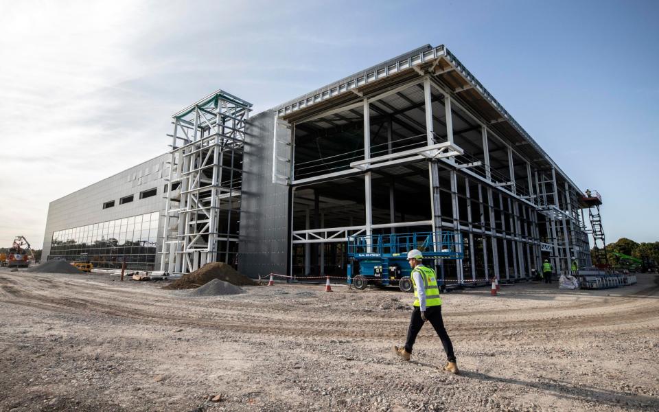 Construction site of the new Vaccines Manufacturing and Innovation Centre - Getty