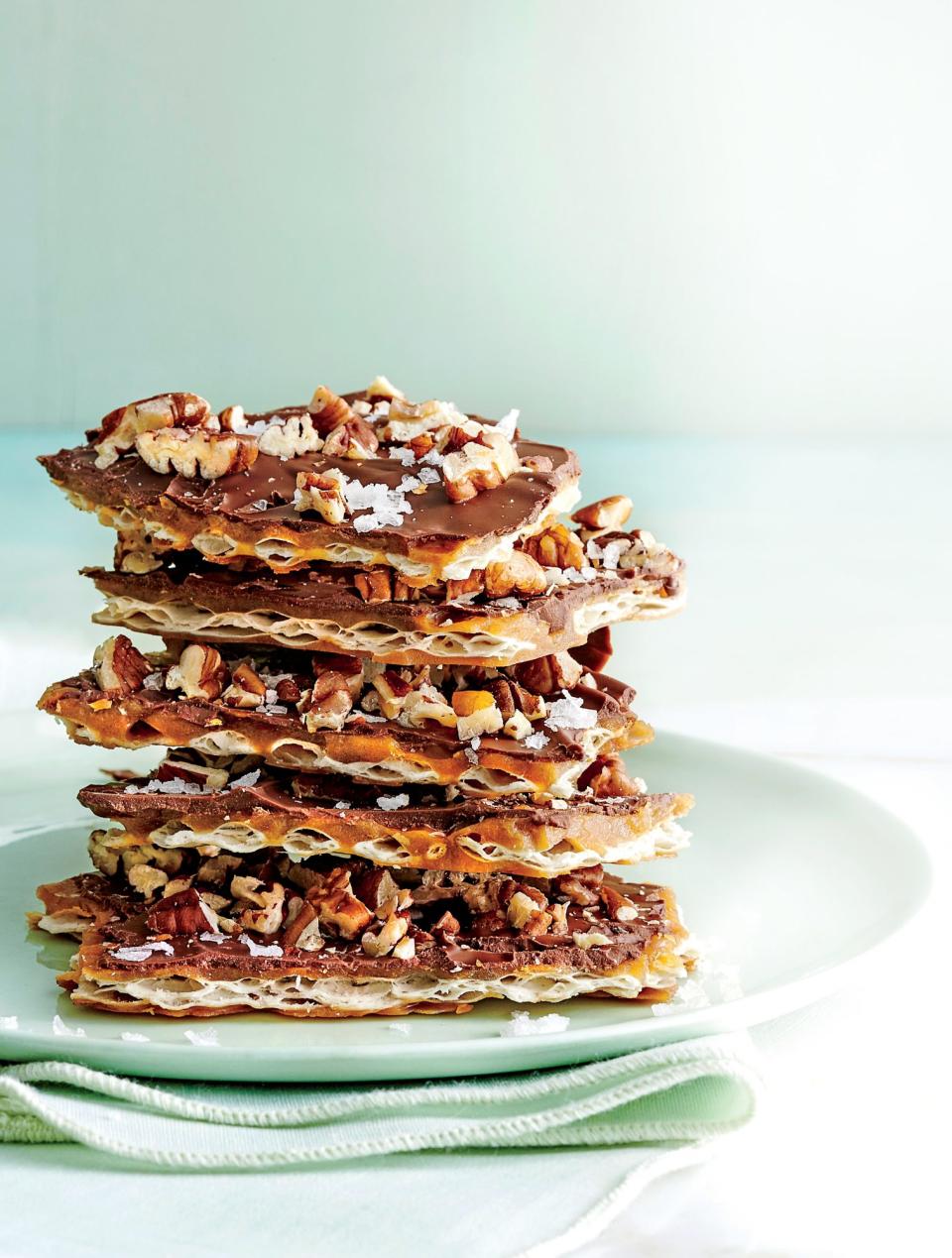 Salted Chocolate Matzo Toffee