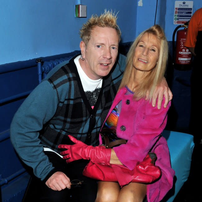 John Lydon y Nora Forster en una imagen de 2011 credit:Bang Showbiz
