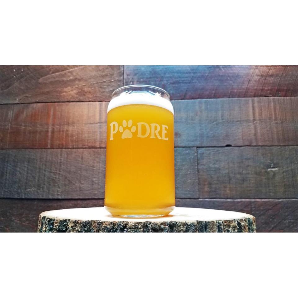 Padre beer can glass