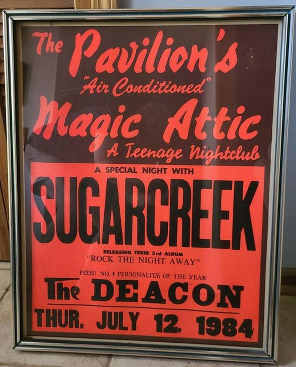 The band Sugarcreek was one of the hottest bands in Myrtle Beach during the 1980s. They played at the Magic Attic at the Pavilion. Provided