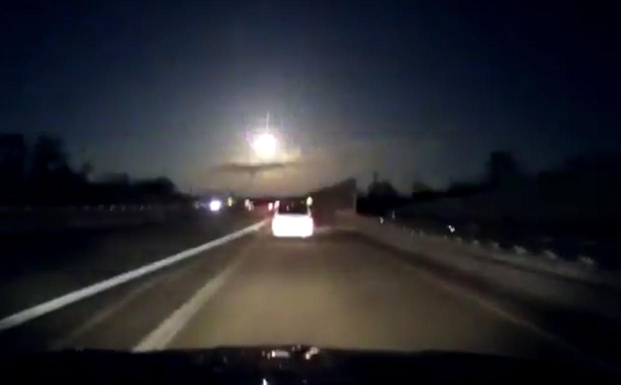 A meteor exploded over Michigan last night, and the video is bonkers