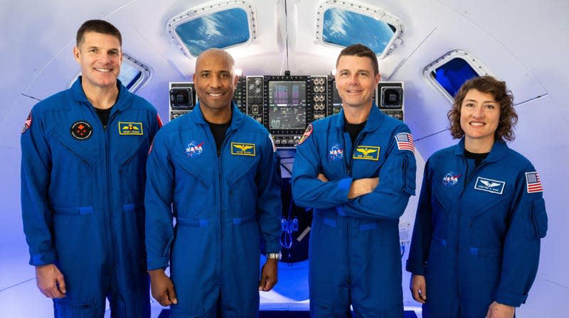 The four-person crew assigned to the Artemis 2 mission. 