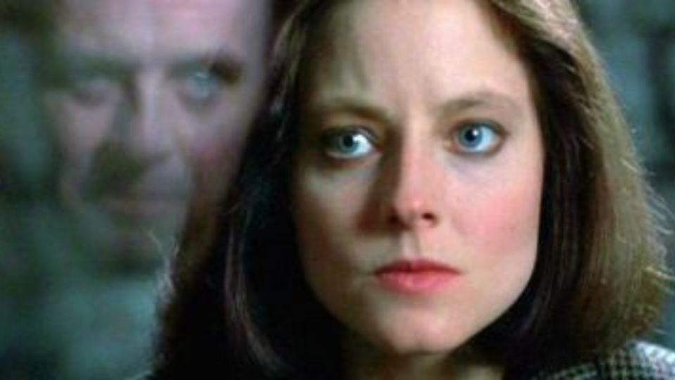 Anthony Hopkins and Jodie Foster in The Silence of the Lambs