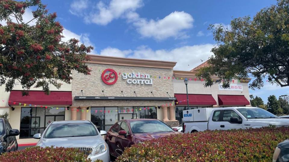 A Golden Corral that opened in Santa Maria’s The Crossroads shopping center in April 2021 is pictured here. Work has started on a location in Fresno.