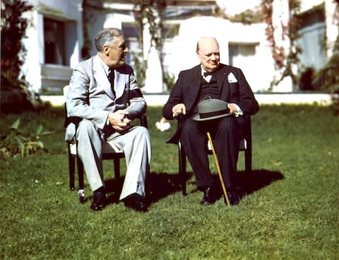 Churchill and FDR in Morocco - Credit: GETTY