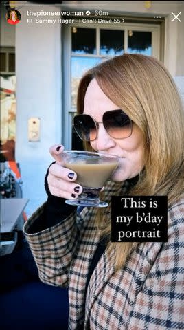 <p>Ree Drummond/Instagram</p> Ree Drummond on her birthday