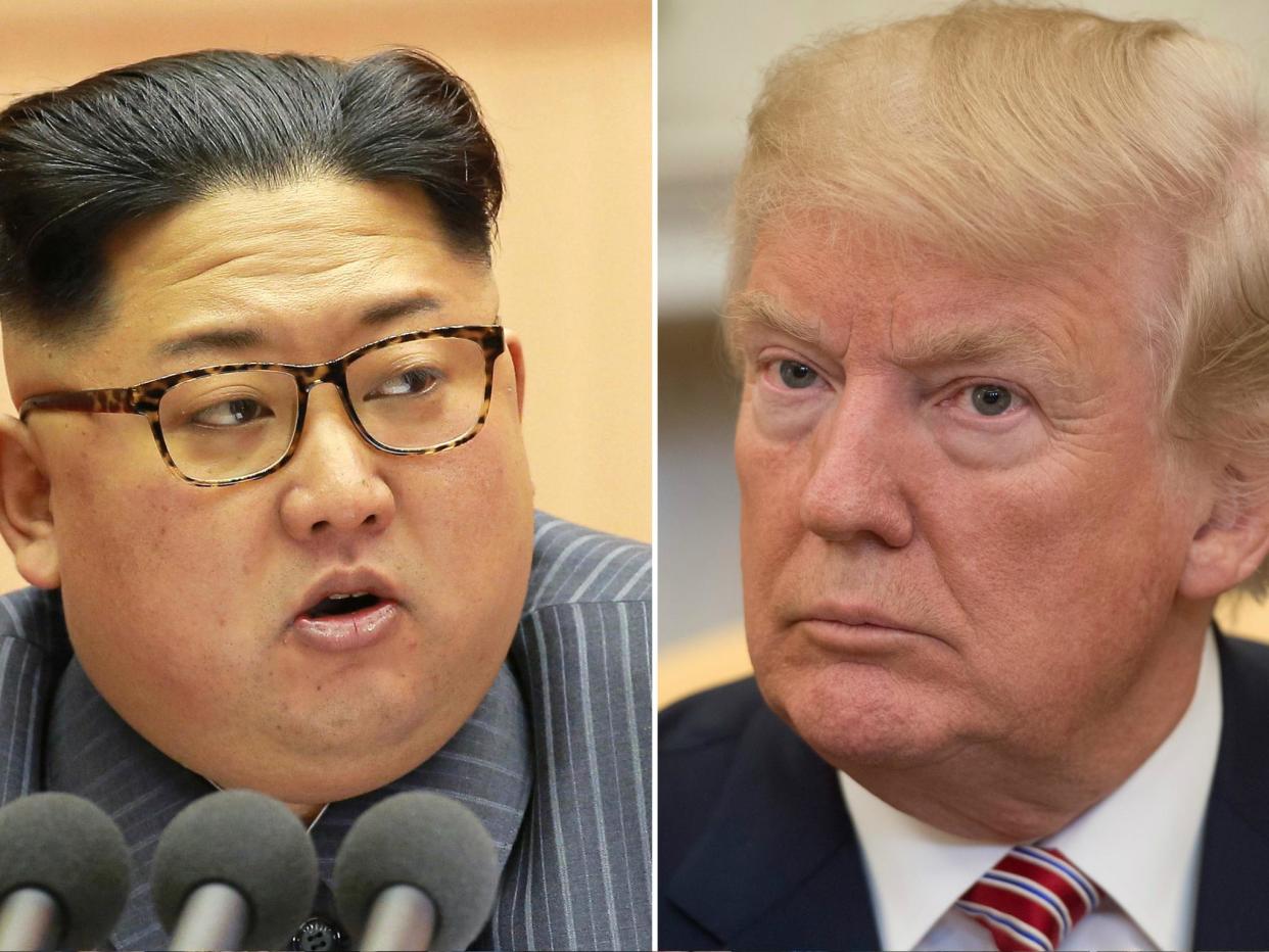 Mr Trump has had a long history of dissing Mr Kim and his country: SAUL LOEB/AFP/Getty Images