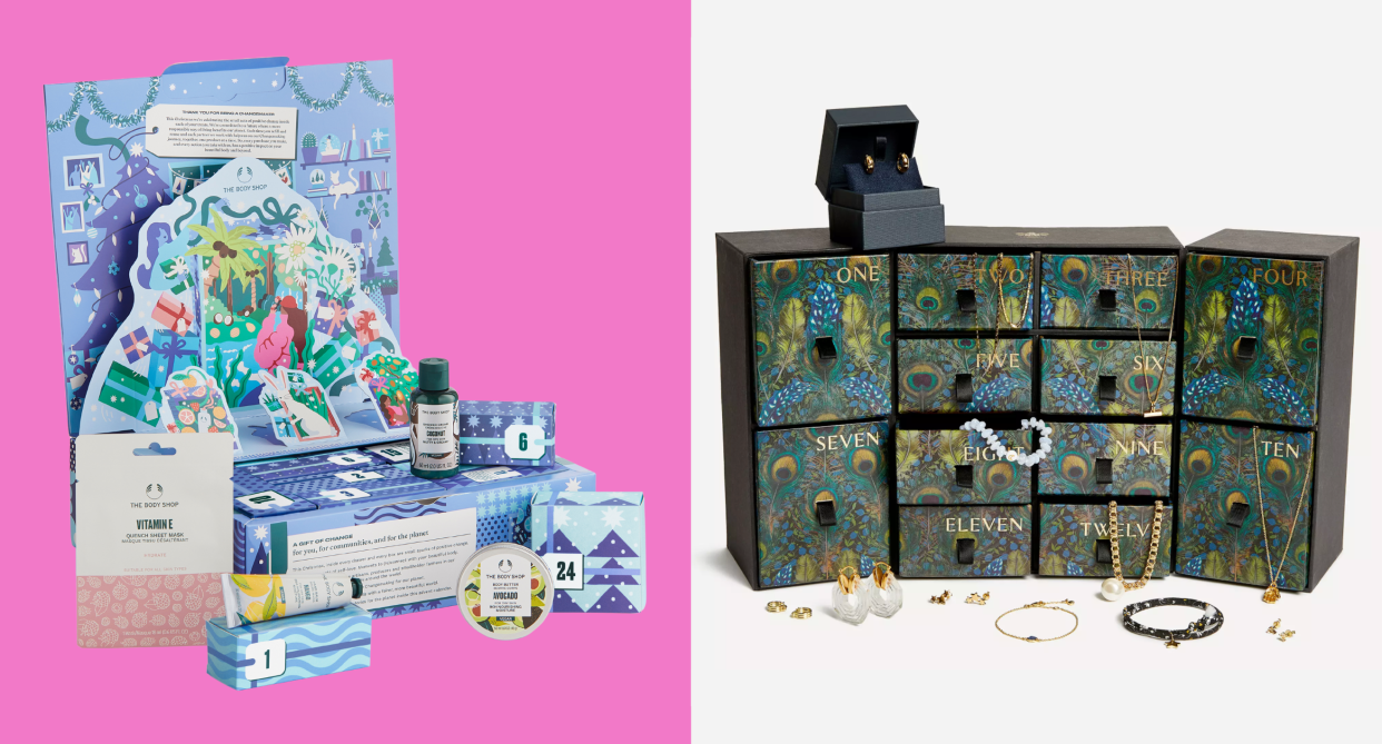 advent calendar, cyber monday advent calendar sales, the body shop advent calendar, liberty london advent calendar, Cyber Monday is over, but you can still save hundreds on advent calendars this Cyber Week (photos via The Body Shop & Liberty London)