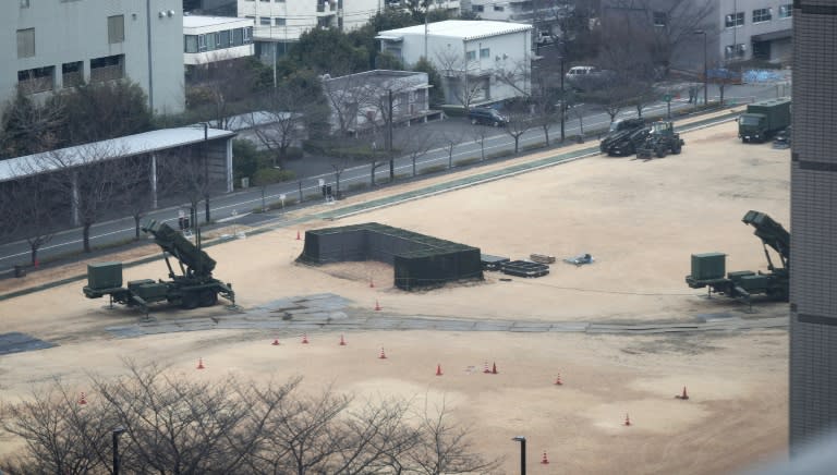 Japan deployed several PAC-3 surface-to-air missile launchers outside its defence ministry in Tokyo, on March 6, 2017