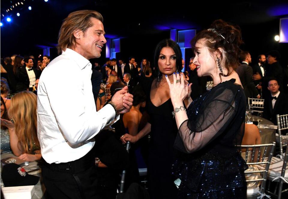 Brad Pitt and Helena Bonham Carter | Kevin Mazur/Getty Images for Turner