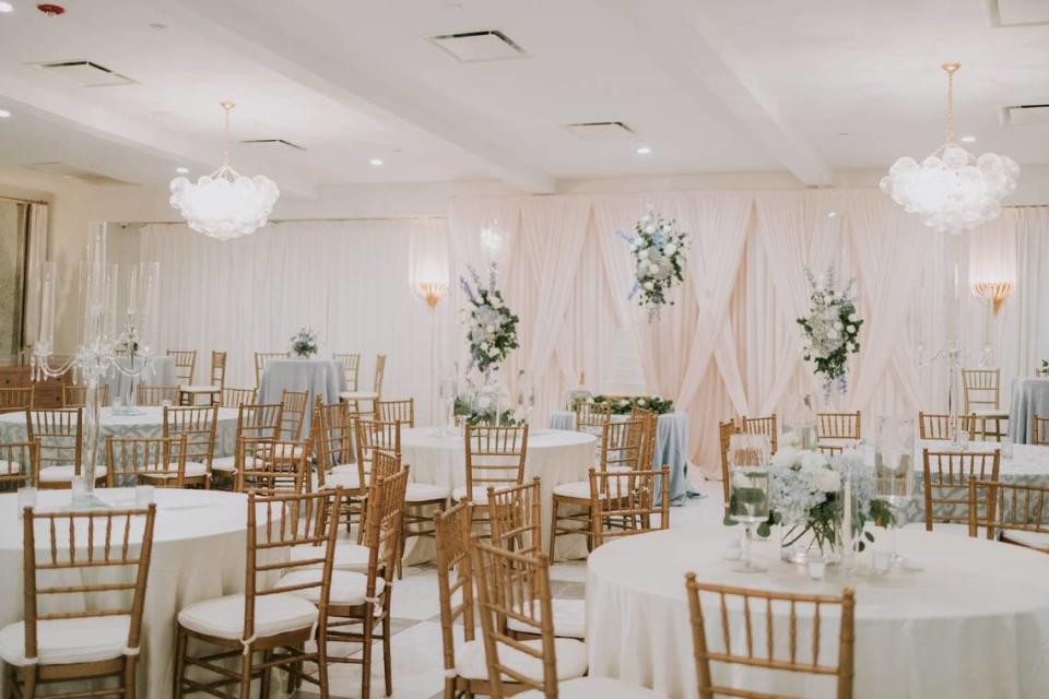 The ballroom at Gulf Hills Hotel & Resort in Ocean Springs hosts weddings and other events in the newly-remodeled ballroom.