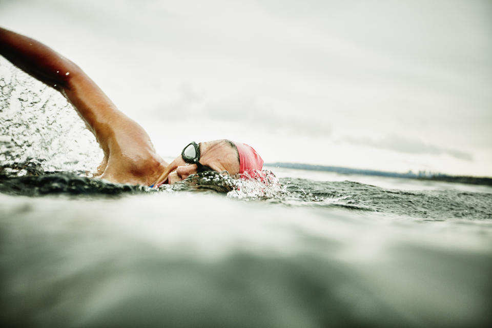 Swimming is equally as good as running in terms of raising your heart rate [Photo: Getty]