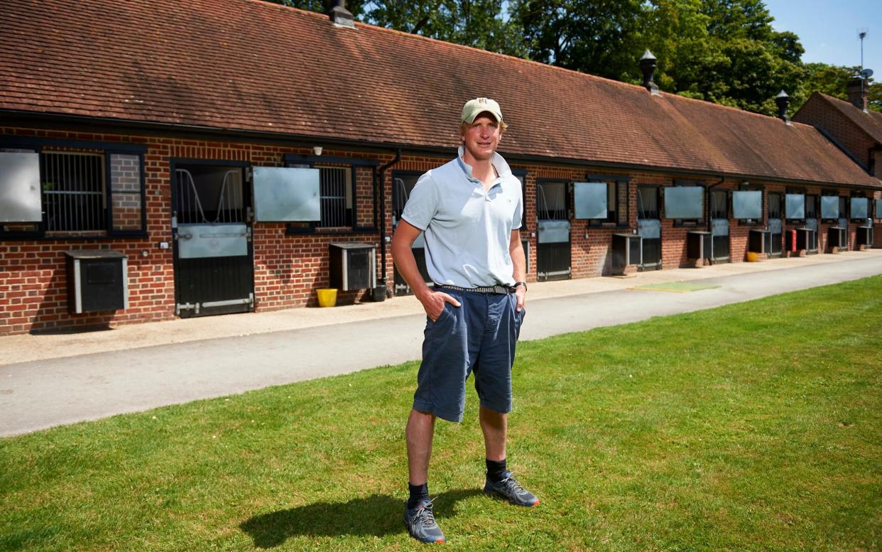 Ed Walker, trainer of Derby favourite English King, at Kingsdown Stable - IAN TUTTLE