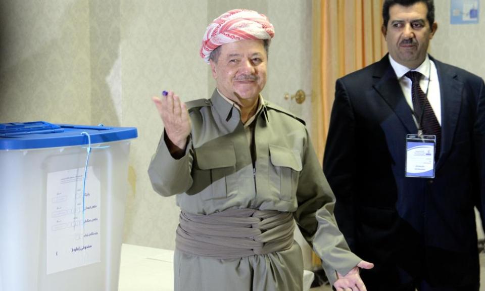 Iraq’s Kurdish leader, Masoud Barzani