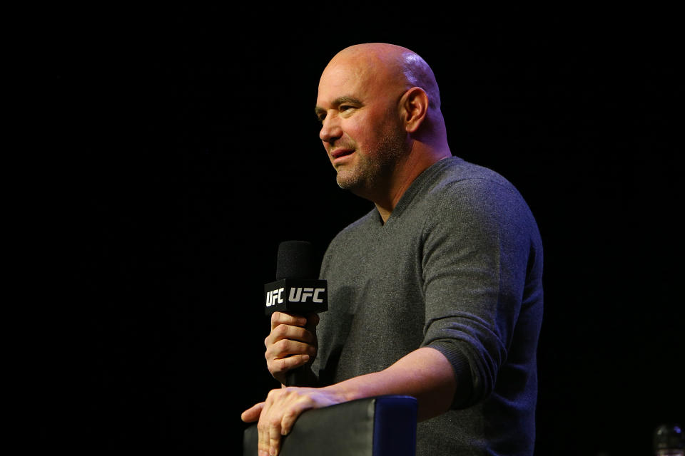 Dana White spoke with Yahoo Sports’ Kevin Iole ahead of UFC 226 in Las Vegas. (Getty Images)