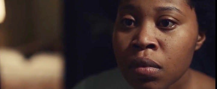 In this scene, it's the eyes for me! The camera is positioned in a close-up on Dominique Fishback's face. There is no dialogue and no action besides Fred Hampton (Daniel Kaluuya) being murdered in the back of the frame, but even that is blurry and the focus is on Dominique. There is no movement in her body, no expression on the face, just the eyes, which to me was a masterful choice.The assassination is literally happening behind her eyes, but when you look through her eyes, you see the realization of Fred Hampton dying a revolutionary death, the inevitable end that she once predicted while questioning her ability to mother their unborn child...alone. And then beyond her eyes, you see years of injustice and police brutality against the Black community, years of long suffering to come for the child she carries. This is something that has disturbed her since the start of their relationship. It makes her tick to the extent of stillness in this scene. To communicate such an impactful moment in history through the eyes of Deborah Johnson shows Dominique's mastery of her body because she is able to evoke emotion from the viewers on an emotionless face. And even though she's only giving us her eyes in this heartbreaking scene, she leaves us with so much to feel, connect to, and unpack.